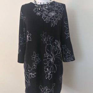 NWOT navy light sweater dress size M from M&S